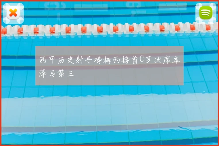 西甲历史射手榜梅西榜首C罗次席本泽马第三